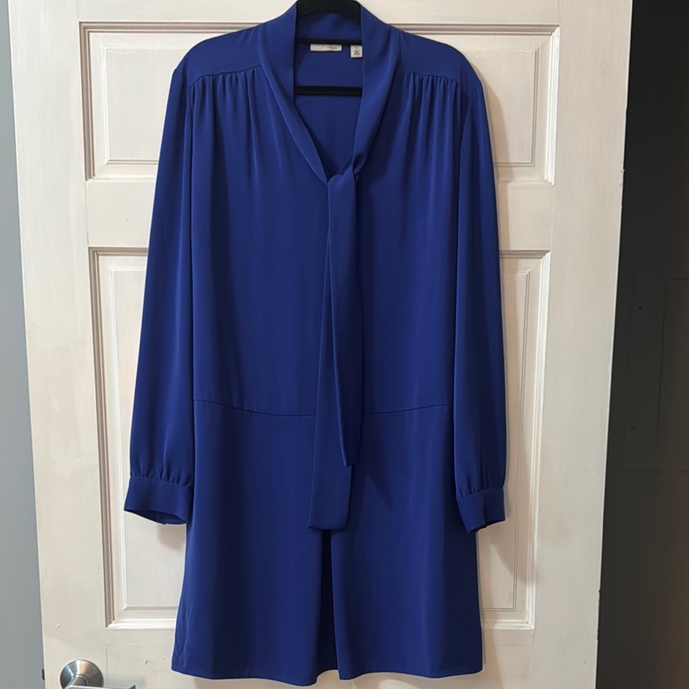 Purple/Blue Long-Sleeve Dress